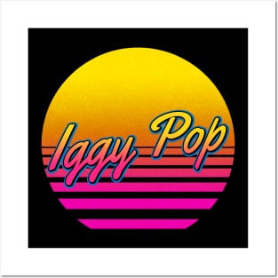 Iggy Personalized Name Birthday Retro 80s Styled Gift Posters and Art